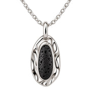 Colgante lava órbita plata